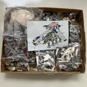 1758PCS Compatible 10195 Republic Dropship Building Blocks Set AT-OT Walker 05053 Birthday Gift Educational Toy Bricks
