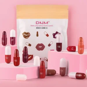 18 pcs/set Long-Lasting Velvet Matte Lipstick Set - Waterproof Portable Mini Capsule Lipsticks for Valentine's Day Gifts