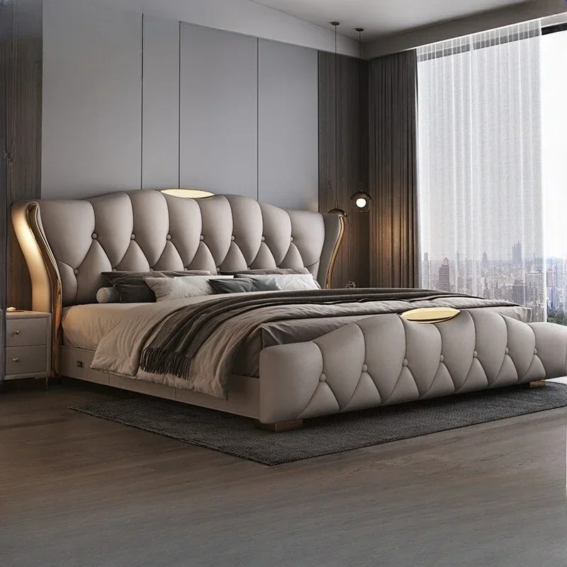 180X200cm complete bedroom furniture king set headboards double full marriage bedrooms cheap full size queen bed cadre de lit - Image 3