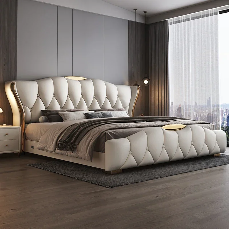 180X200cm complete bedroom furniture king set headboards double full marriage bedrooms cheap full size queen bed cadre de lit - Image 4