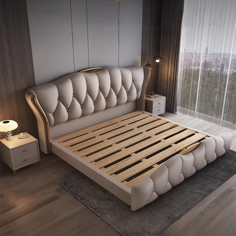 180X200cm complete bedroom furniture king set headboards double full marriage bedrooms cheap full size queen bed cadre de lit - Image 5