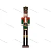 180cm 6ft Classic Life Size Wooden Cascanueces 6 Feet Nutcracker Soldier for New Year Ornament