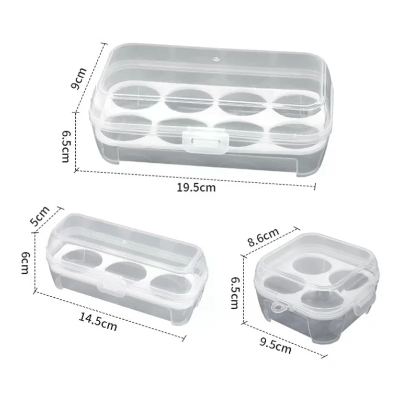 1PC 3/4/8 Grids Outdoor Portable Egg Carton Fall-Proof Storage Box Travel Shockproof Camping Breakproof Egg Tray Breakfast - Image 5