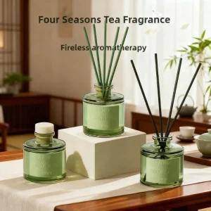1PC 50ml Reed Diffuser Gift Set Home Fragrance Oil with Reed Sticks Home Air Freshener Essential Oil for Bathroom Accessories