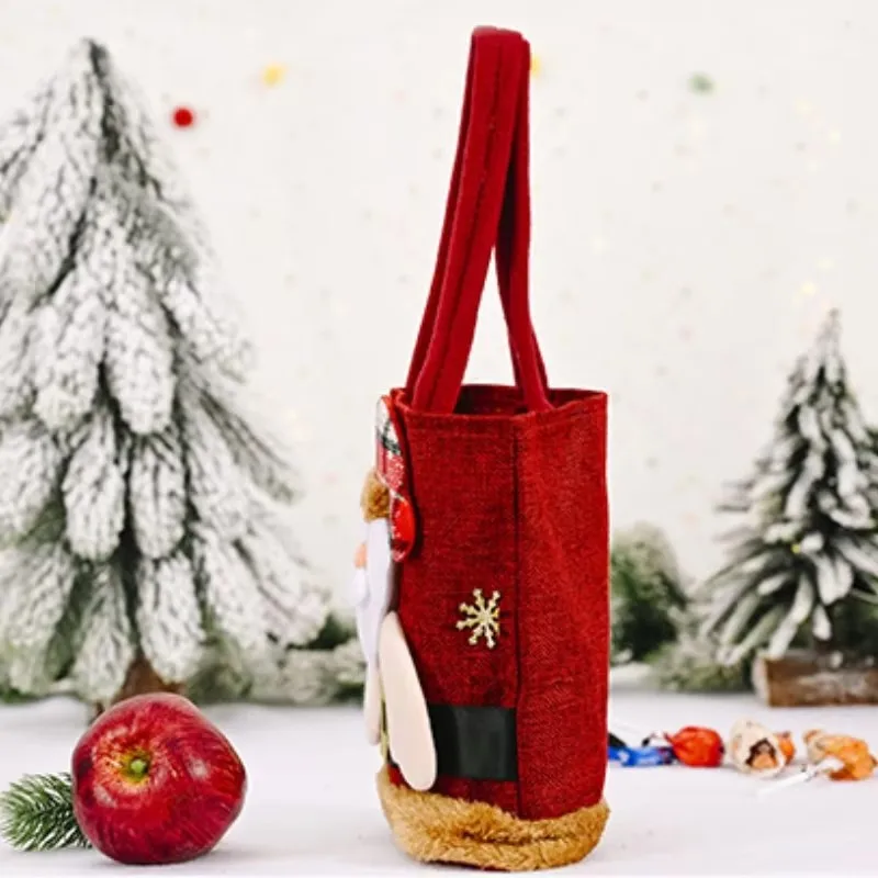 1PC Christmas Gift Bags Handbags Tote Bags Candy Bags Snowman Bear Gift Bags Storage Bags Christmas Decoration 2026 - Image 5