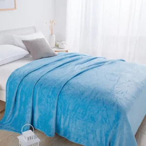 1PC Double Layer Flannel Throw Blanket 100×150/150×200/200×230/229×229cm Reversible Thick Plush Warm Bed Cover Soft Anti-Pilling Machine Washable Bedding for Twin Full Queen King Bed