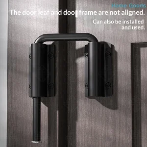 1PC Durable Aluminum Alloy Door Latch Lock 90/180 Degree Gate Latch Safety Anti-theft Buckle Door Bolts Door Buckle Hardware