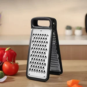 1PC-Foldable Double-sided Stainless Steel Vegetable Cutter Kitchen Multifunctional Grater Potato and Cucumber Slicer