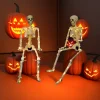 1PC Glowing and Non-glowing 40cm Joint Movable Simulation Skeleton for Halloween Ghost Festival Haunted House Outdoor Decoration