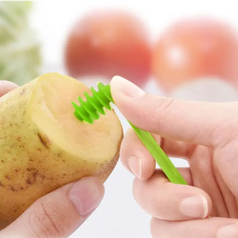 1PC Plastic Rotate Potato Slicer Twisted Potato Cucumber Carrot Spiral Slice Cutter Creative Vegetable Tool Kitchen Gadgets - Image 2