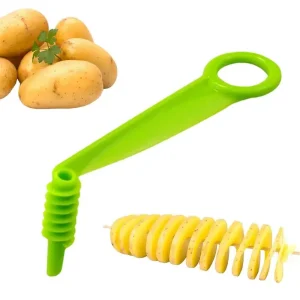 1PC Plastic Rotate Potato Slicer Twisted Potato Cucumber Carrot Spiral Slice Cutter Creative Vegetable Tool Kitchen Gadgets