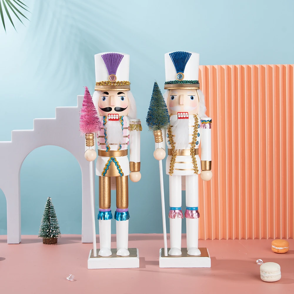 1PCS 40cm Christmas Nutcracker Puppet Soldier Decoration Creative Ornament Birthdays Gift For Desktop Decoration Xmas Party - Image 6