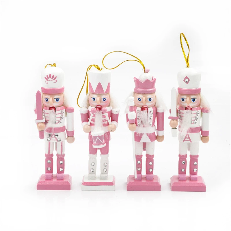 1PCS 6/12CM Nutcracker Puppet Soldier Pendant Christmas Decoration Mini Cartoons Soldiers Doll Desktop Ornament Home Decor - Image 5