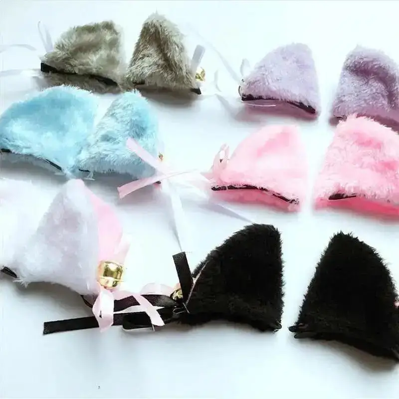 1Pair Sweet Bell Cat Ears Hair Clip Women For Cosplay Anime Costume Halloween Birthday Party Girl Fashion Hairs Accessories - Image 4