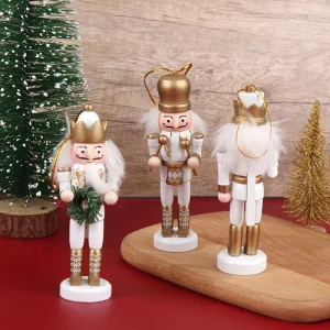 1Pc 12/13CM Nutcracker Puppet Soldier Mini Cartoons Soldier Pendant Christmas Decoration Doll Desktop Ornament Home Decor
