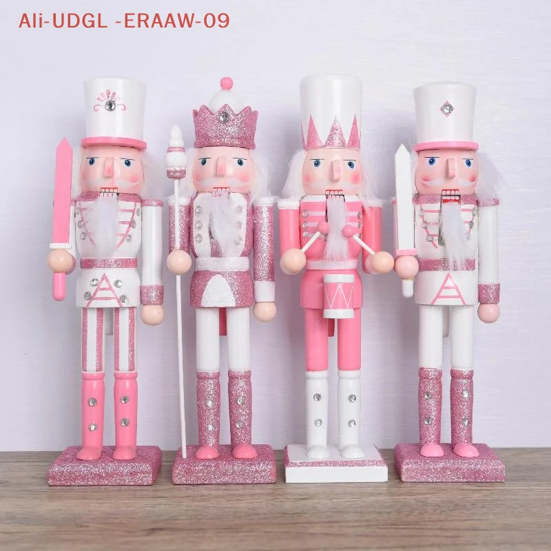 1Pc 30CM Cartoon Walnut Soldier Home Decoration Christmas Ornament Wooden Nutcracker Puppet Desktop Decor - Image 5