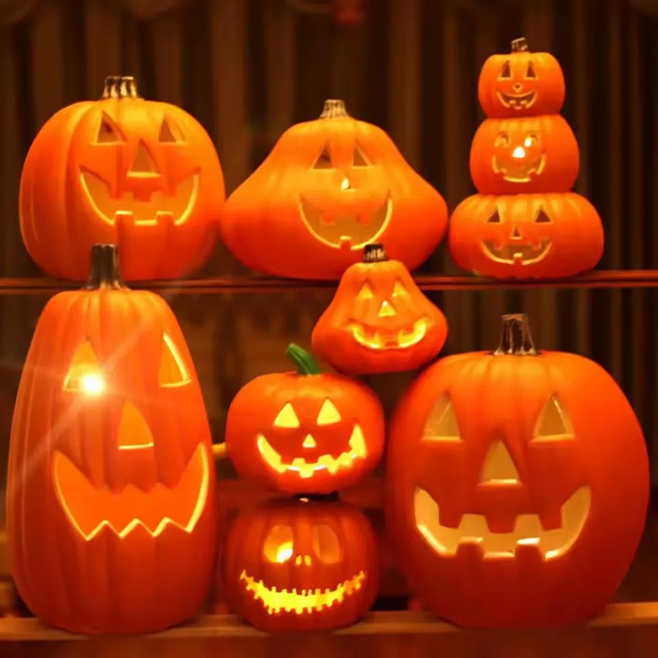 1Pc Decorative Pumpkin Halloween Props Lantern Decor Pumpkin Decoration Pumpkin Light Outdoor Halloween Decorationsation - Image 6