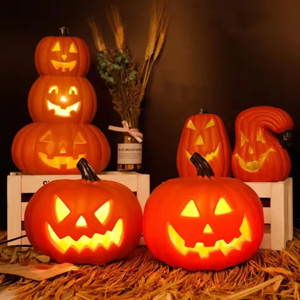 1Pc Decorative Pumpkin Halloween Props Lantern Decor Pumpkin Decoration Pumpkin Light Outdoor Halloween Decorationsation - Image 3