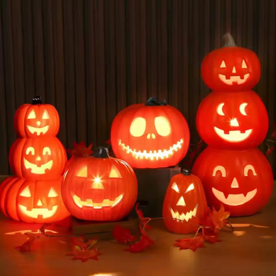 1Pc Decorative Pumpkin Halloween Props Lantern Decor Pumpkin Decoration Pumpkin Light Outdoor Halloween Decorationsation - Image 5