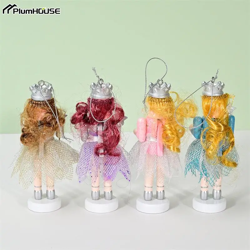 1Pc Wooden European Fashion Girl Nutcracker Soldier Desktop Crafts Ornament Nutcracker Puppet Doll Home Christmas Decoration - Image 4