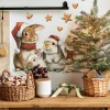 1Pcs Christmas Sticker with Bunny Design - Removable Waterproof Decal for Wall Art, Room Decoration Room Decor Aesthetic