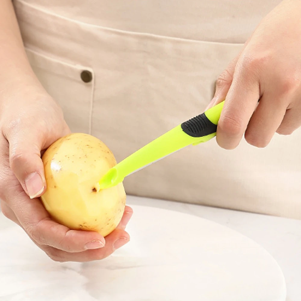 1Pcs Household Multifunctional Stainless Steel Potato Peeler Kitchen Fruit Vegetable Peeler Cutter Manual Kitchen Peeling Tool - Image 4