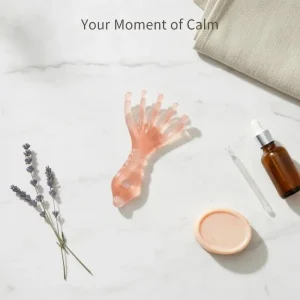 1Pcs Resin Five Claw Scalp Massage Comb Smooth Round Nodes Ergonomic Handle For Head Relaxation Full Body Massage Daily Use