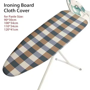1Pcs Stain Resistant Ironing Board Cover With Elastic Edge Thick Cotton Padding Iron Heat Shield Cloth Cover Universal