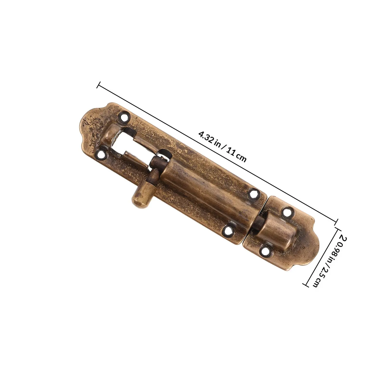 1Set Style Door Latch Heavy Duty Barrel Bolt Lock Slide Bolt for Wooden Doors Windows Vintage Gate Hardware - Image 4