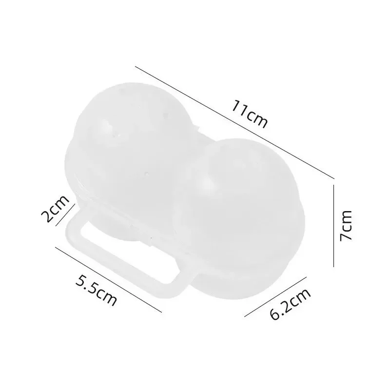 1pc 2-Cell Outdoor Portable Egg Box Plastic Egg Tray Refrigerator Egg Storage Box Shock-absorbing And Anti Drop Egg Loade - Image 6