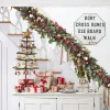 1pc Artificial Green Plants Christmas Tree Garland Wreaths Home Party Decoration Outdoor Yard Pine Tree Rattan Hanging Ornament
