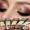 1pc PECOLOVERS Aurora Shimmer 2-Tone Gradient Glitter Eyeshadow Stick - Long-Lasting, Waterproof, Formaldehyde-Free