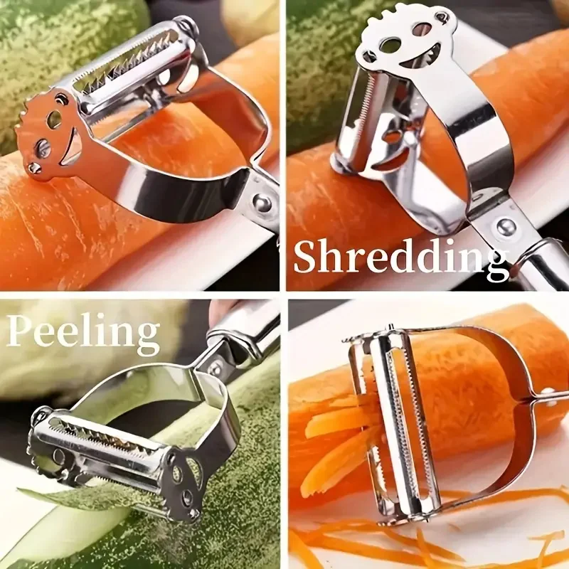 1pcs High Quality Vegetable Shredding Peeler Multifunctional Stainless Steel Kitchen Fruit Peeler Home Kitchen Vegetable Tools - Image 4