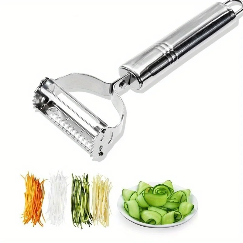 1pcs High Quality Vegetable Shredding Peeler Multifunctional Stainless Steel Kitchen Fruit Peeler Home Kitchen Vegetable Tools - Image 5