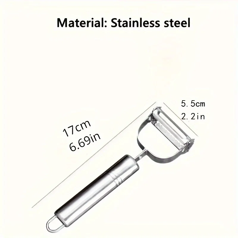 1pcs High Quality Vegetable Shredding Peeler Multifunctional Stainless Steel Kitchen Fruit Peeler Home Kitchen Vegetable Tools - Image 6