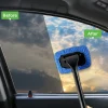 1set Car Windshield Cleaning Tool with Car Interior Window Cleaning Stick, Water Squeegee Wiper for Dust Stain Cleaning