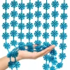 1x2M Snowflake Curtain Backdrop Hanging Foil Fringe Hanging Banner Wall Decor for Winter Frozen Birthday Christmas Party Decor