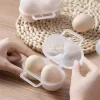 2-Cell Outdoor Portable Plastic Egg Box Shockproof Anti-drop Refrigerator Egg Storage Tray