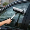 2-In-1 Window Cleaning Tool Extendable Brush Household Glass Wiper For Automotive Car SUV Truck Windshield Glass Home Bathroom