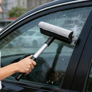 2-In-1 Window Cleaning Tool Extendable Brush Household Glass Wiper For Automotive Car SUV Truck Windshield Glass Home Bathroom