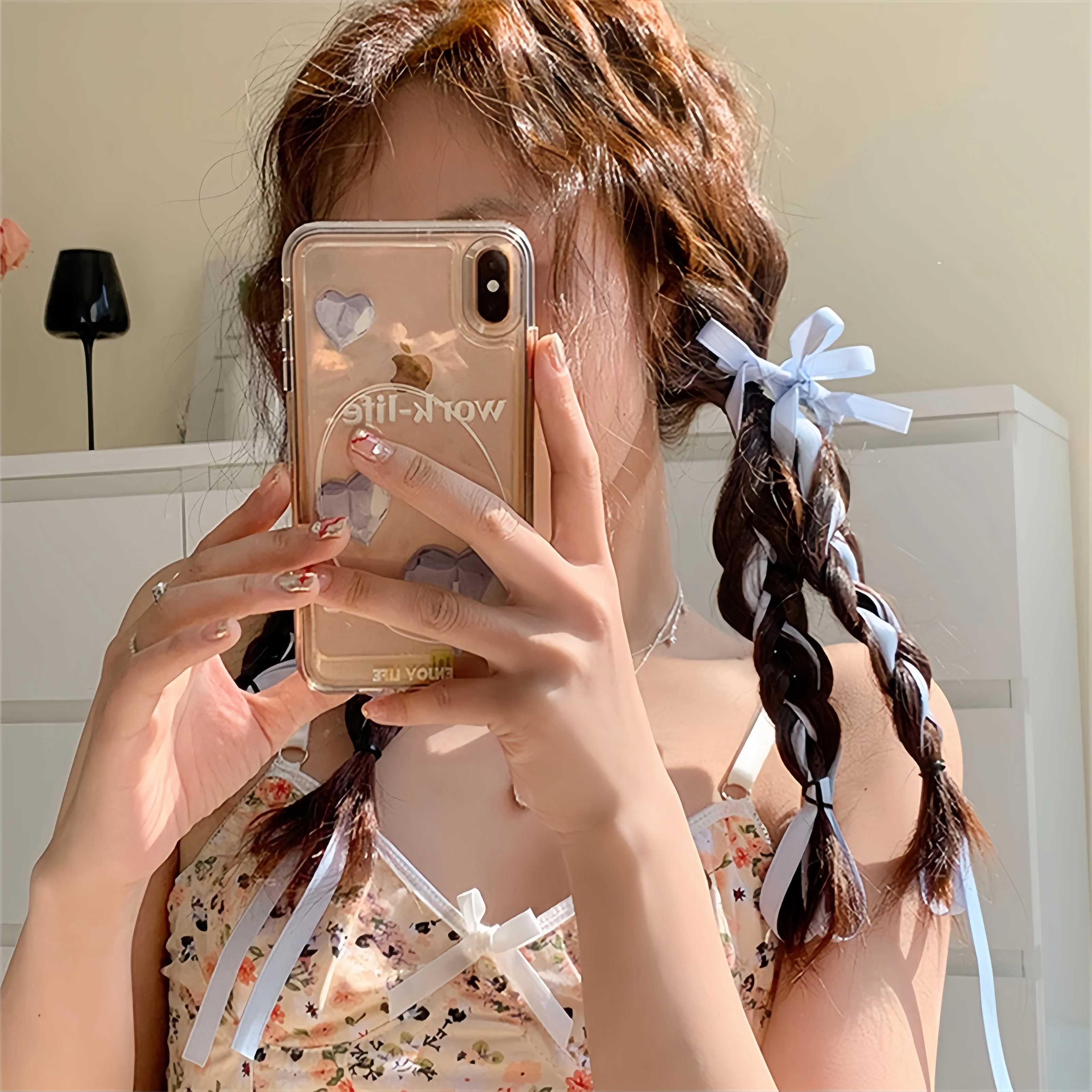 2 Pcs Fabric Hair Bow Hairpin for Women Girls Ribbon Hair Clips Headwear Black White Bow Top Clip Female Hair Accessories - Image 3