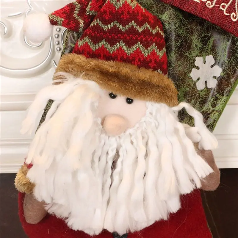 2 Piece Christmas Stocking Xmas Stockings As Shown For Tree Decoration, Personalised Sock Gift Bag For Teenagers, Candy Bag-New - Image 2