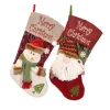 2 Piece Christmas Stocking Xmas Stockings As Shown For Tree Decoration, Personalised Sock Gift Bag For Teenagers, Candy Bag-New