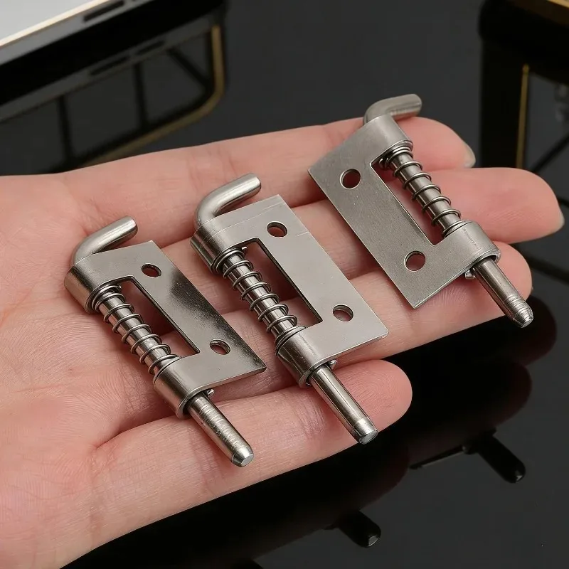 20/1PCS 304 Stainless Steel Hinge Spring Pin Safety Door Bolts Cabinet Hinges Latches Cabinet Hardware Distribution Box Latches - Image 6
