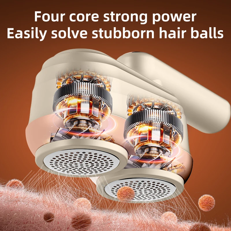 2025 Double-headed Electric Lint Remover Fabric Shaver Portable Clothes Fluff Pellet Remover For Clothing Fur USB Ball Trimmer - Image 4