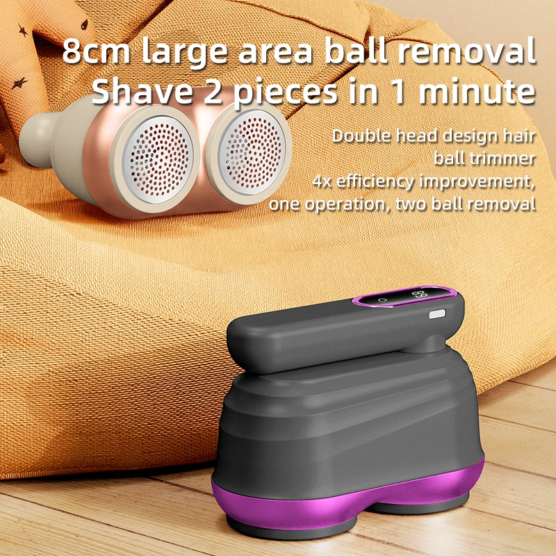 2025 Double-headed Electric Lint Remover Fabric Shaver Portable Clothes Fluff Pellet Remover For Clothing Fur USB Ball Trimmer