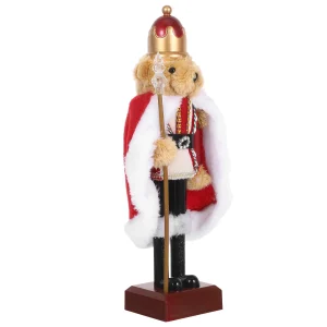 2025 New Christmas Nutcracker Soldier Plastic Bear Red Green Holiday Decor For Shelves Tables Party Tabletop Centerpiece Home