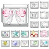 2025 Simple Colorful Zircon Butterfly Heart Moon Stars Italian Charm Links Fit 9mm Bracelet Stainless Steel Jewelry Diy Making