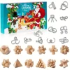 2026 24-Day Brain Teaser Advent Calendar 24 Challenging Puzzles 3D Logic Games for Teens Adults Christmas Countdown Calendar