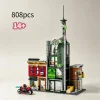 2026 808pcs Classic Movie Sets Spider VS Oscorp Creative DIY Puzzle Model Building Block Bricks Toys For Birthday Festival Gifts